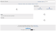 Tablet Screenshot of mooredavisgenealogy.com